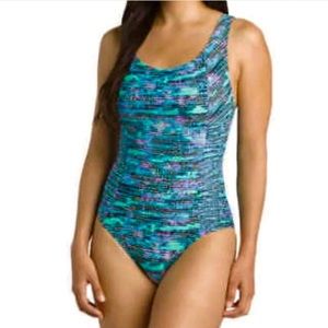 NWT | Speedo Shirred Princess One Piece Swimsuit | Size 10